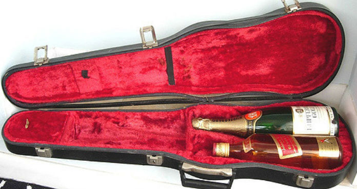 Inside Violin Case