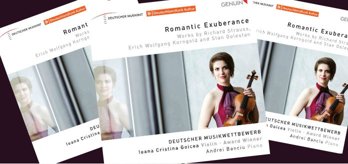 OUT NOW | Violinist VC Young Artist Ioana Cristina Goicea's New CD: 'Romantic Exuberance' [LISTEN] - image attachment