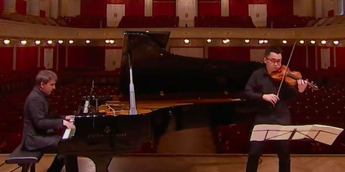 NEW TO YOUTUBE | VC Young Artist Ziyu He & Christopher Hinterhuber – Saint Saens Violin Sonata No. 1 [2020] - image attachment