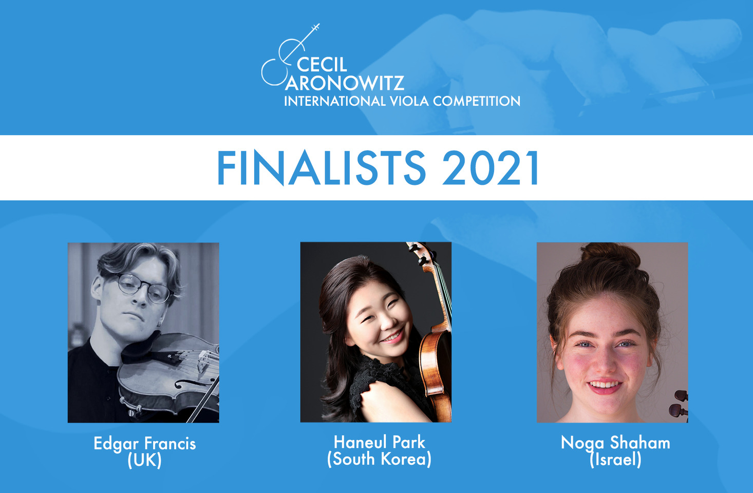 BREAKING | Finalists Announced at England's Aronowitz International Viola Competition - image attachment